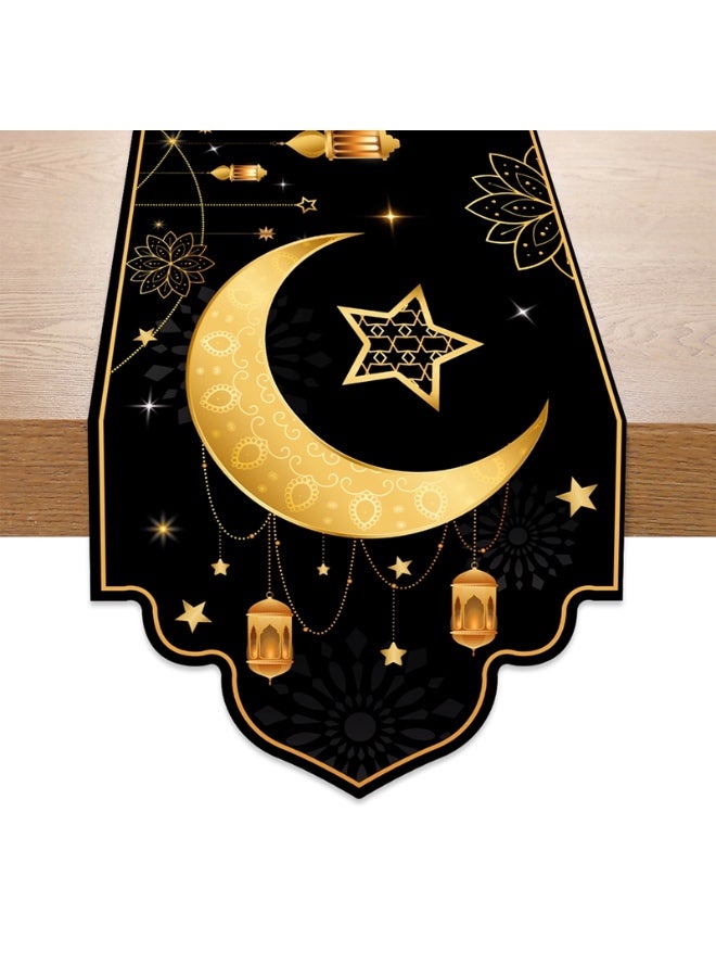 مفرش طاولة رمضان مبارك - زينة طاولة رمضان فوانيس المسجد الإسلامية - مستلزمات زينة حفلة رمضان مبارك 2026 - Image 4